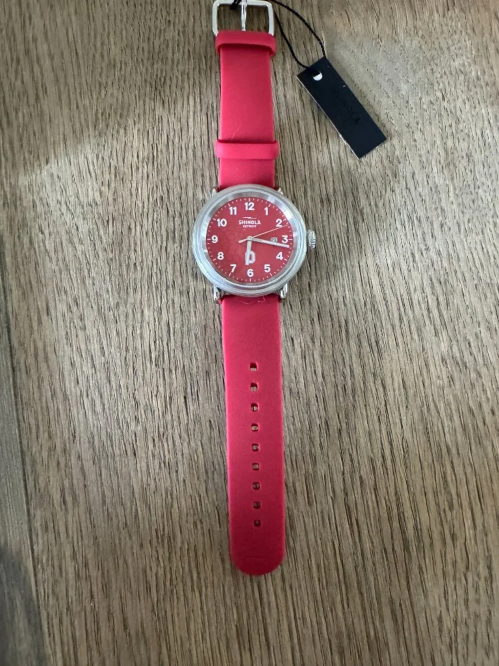 NWT Shinola The Buckeye Detrola Ohio Silicone Strap Watch | 43mm | S0120224032